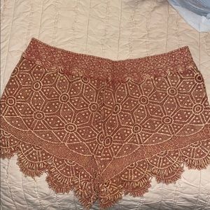 Cute stretchy flower shorts